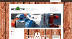 Desktop Screenshot of holzmatic.com