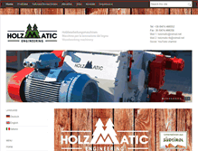 Tablet Screenshot of holzmatic.com